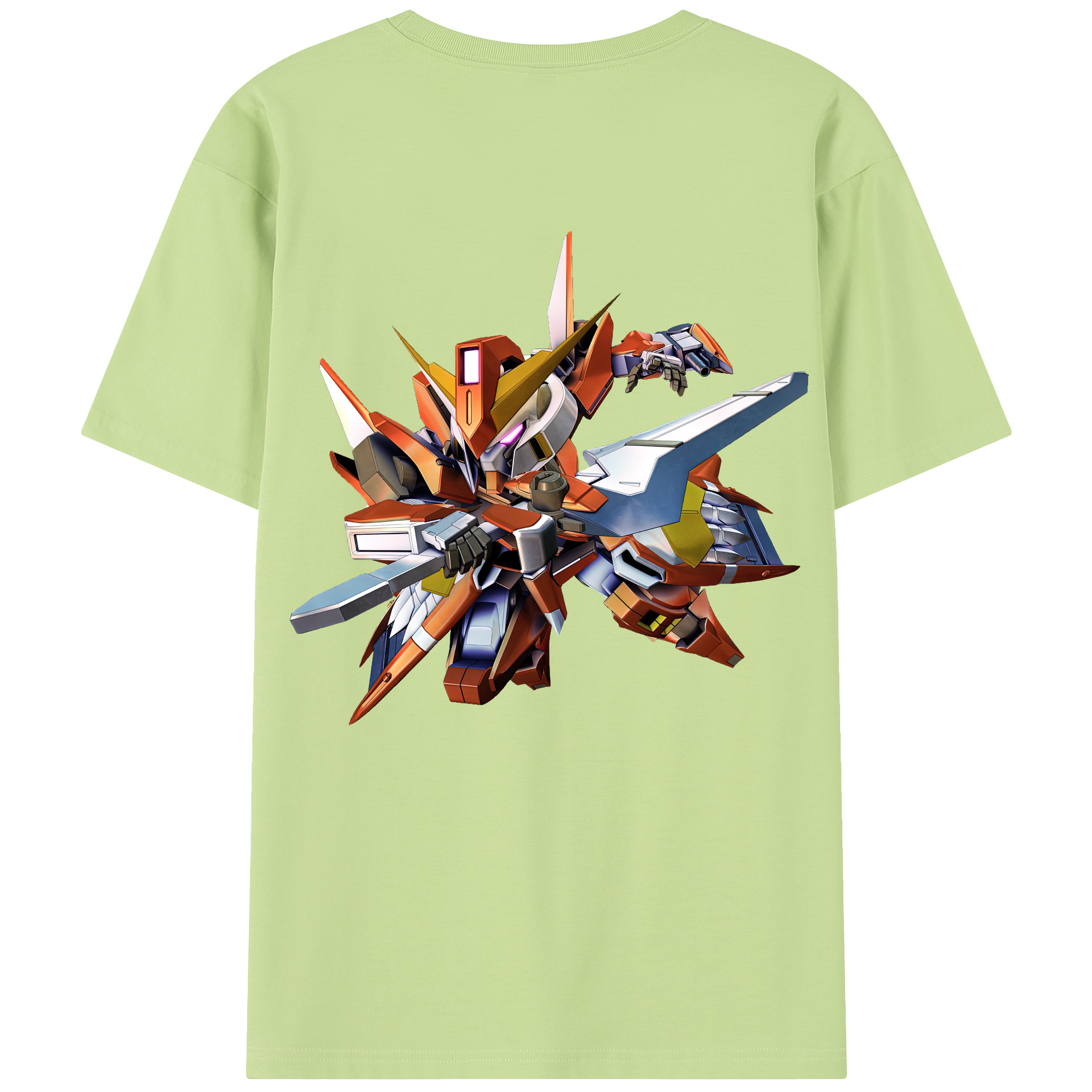 （画像用） 機動戦士ガンダム Mobile Suit Gundam 綿100％半袖Tシャツ（背面プリント）